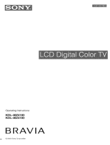 Sony KDL-40Z4100 - Bravia Z Series Lcd Television Owner's manual