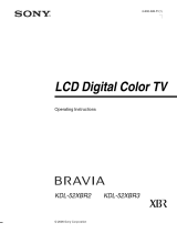 Sony KDL-52XBR3 Owner's manual