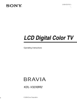 Sony KDL-V32XBR2 Owner's manual