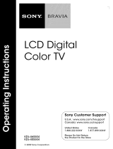 Sony KDL-46S504 Owner's manual