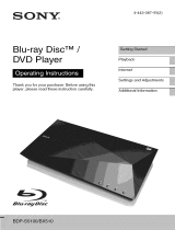 Sony BDP-BX510 Owner's manual