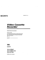 Sony SLV-677HF Owner's manual