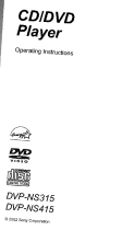 Sony DVP-NS415 Owner's manual