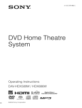 Sony DAV-HDX589W Owner's manual