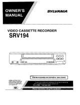 Sylvania SRV194 Owner's manual