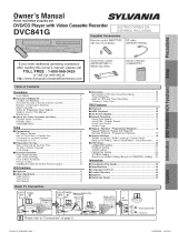 Sylvania DVC841G Owner's manual
