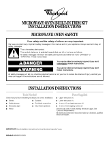 Whirlpool MT4110SPB0 Installation guide