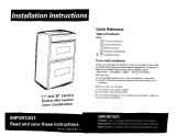 Whirlpool GMC275PDS4 Installation guide