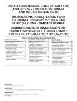 Whirlpool WOS51EC7HB01 Installation guide