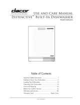 Dacor DDW24S Owner's manual