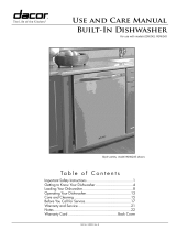 Dacor EDW24 Owner's manual