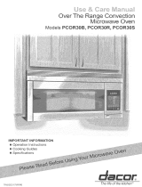 Dacor PCOR30S Owner's manual