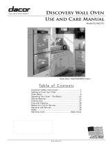 Dacor PO127AG Owner's manual
