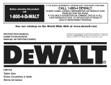 DeWalt DW744 Owner's manual
