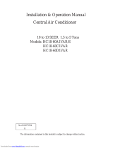 Haier HC18D1VAR Owner's manual