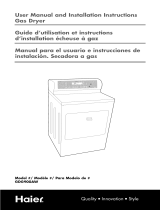 Haier GDG900AW Owner's manual