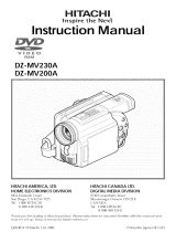 Hitachi DZ-MV230A Owner's manual