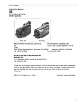 Hitachi VM-E110A Owner's manual