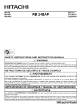 Hitachi RB24EAP Owner's manual