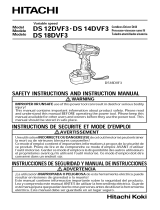 Hitachi DS18DVF3 Owner's manual