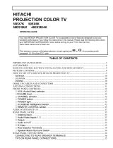 Hitachi 46EX3B Owner's manual
