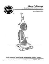 Hoover U8187-900 Owner's manual