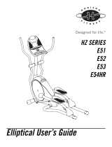 Horizon Fitness E52 User manual