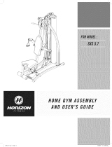 Horizon Fitness SXS 5.7 Owner's manual