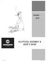 Horizon Fitness ELLIPTICAL RE7.6 Owner's manual