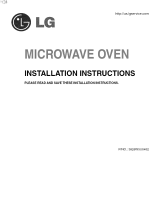 LG LMVM2085SW Installation guide