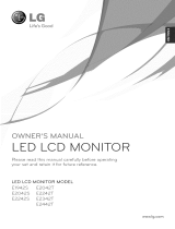 LG E2242T-BN Owner's manual