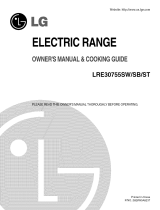 LG LRE30755SB - 30in Electric Range Owner's manual