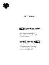 LG LSC26905SW Owner's manual