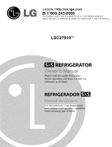 LG LSC27910TT Owner's manual