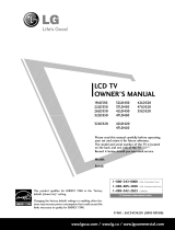LG 26LD350 Owner's manual