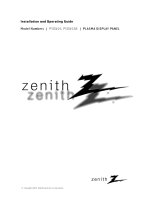 Zenith P50W26B Owner's manual