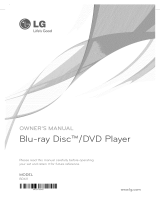 LG BD611 Owner's manual