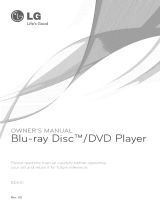 LG BD610 Owner's manual