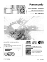 Panasonic SC-PM39D Owner's manual