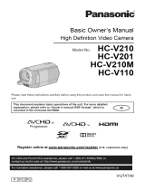 Panasonic HC-V210 Owner's manual