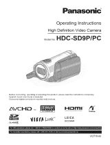 Panasonic HDC-SD9P Owner's manual