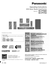Panasonic SC-PT660 Owner's manual