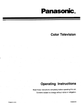 Panasonic CT-31SF20R Owner's manual