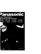 Panasonic CT-36G23 Owner's manual