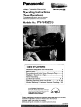 Panasonic PV-V4523S Owner's manual