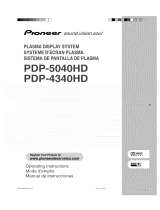 Pioneer PDP-4340HD Owner's manual