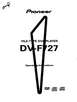 Pioneer DV-F727 Owner's manual