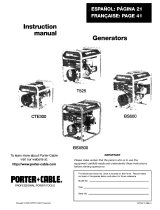 Porter Cable BSV800 Owner's manual