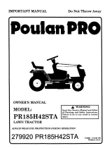 Poulan PR17H42STF Owner's manual