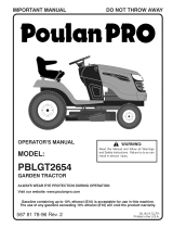 Poulan PBLGT2654-96042017200 Owner's manual